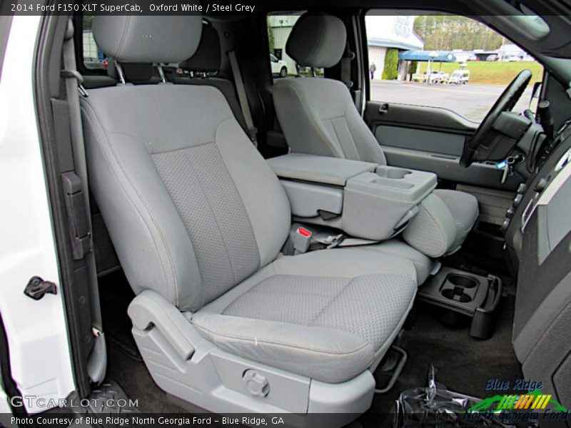 Oxford White / Steel Grey 2014 Ford F150 XLT SuperCab
