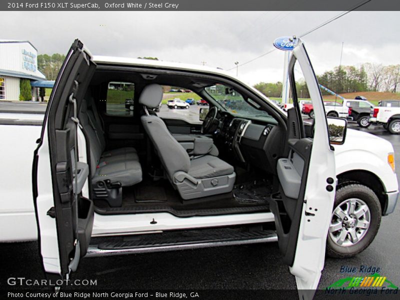Oxford White / Steel Grey 2014 Ford F150 XLT SuperCab
