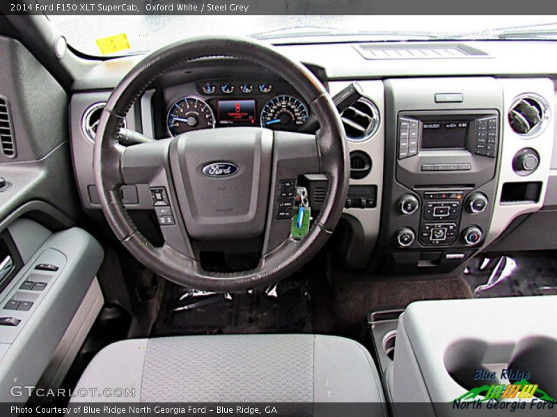 Oxford White / Steel Grey 2014 Ford F150 XLT SuperCab