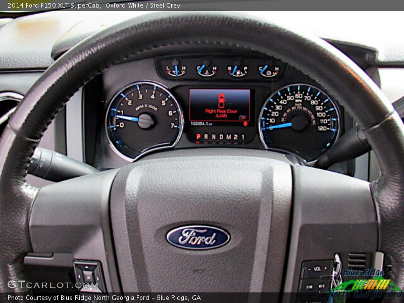Oxford White / Steel Grey 2014 Ford F150 XLT SuperCab