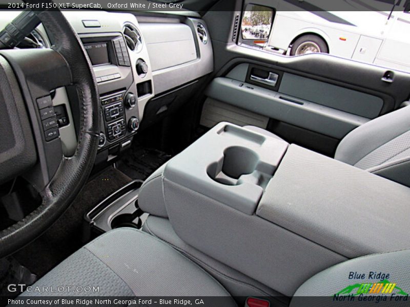 Oxford White / Steel Grey 2014 Ford F150 XLT SuperCab