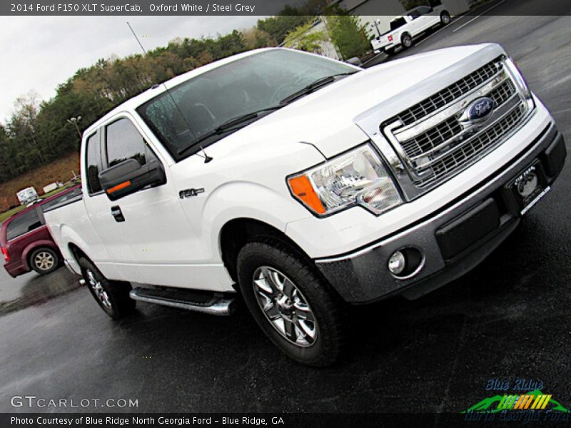 Oxford White / Steel Grey 2014 Ford F150 XLT SuperCab