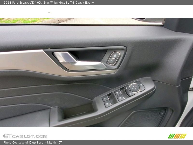 Star White Metallic Tri-Coat / Ebony 2021 Ford Escape SE 4WD