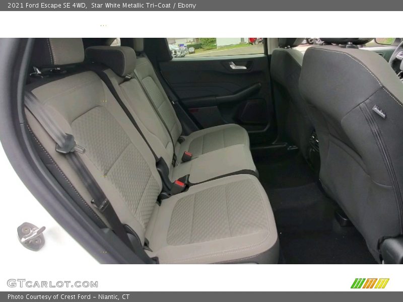 Star White Metallic Tri-Coat / Ebony 2021 Ford Escape SE 4WD