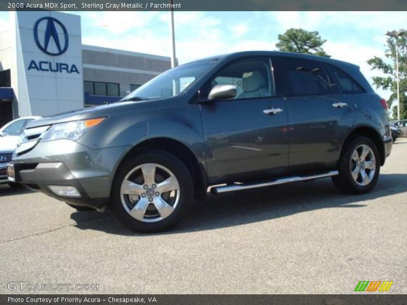 Sterling Gray Metallic / Parchment 2008 Acura MDX Sport