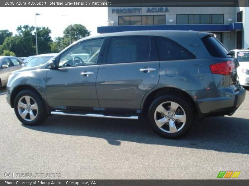 Sterling Gray Metallic / Parchment 2008 Acura MDX Sport