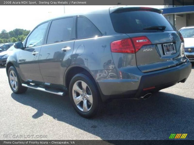 Sterling Gray Metallic / Parchment 2008 Acura MDX Sport