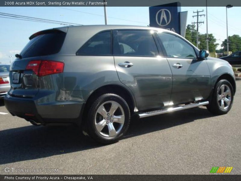 Sterling Gray Metallic / Parchment 2008 Acura MDX Sport