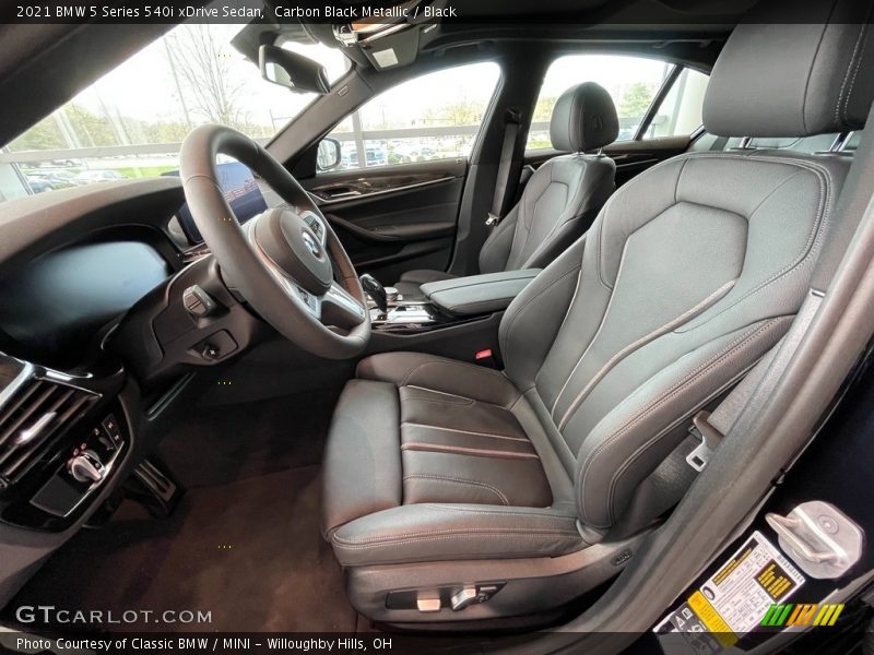 Carbon Black Metallic / Black 2021 BMW 5 Series 540i xDrive Sedan