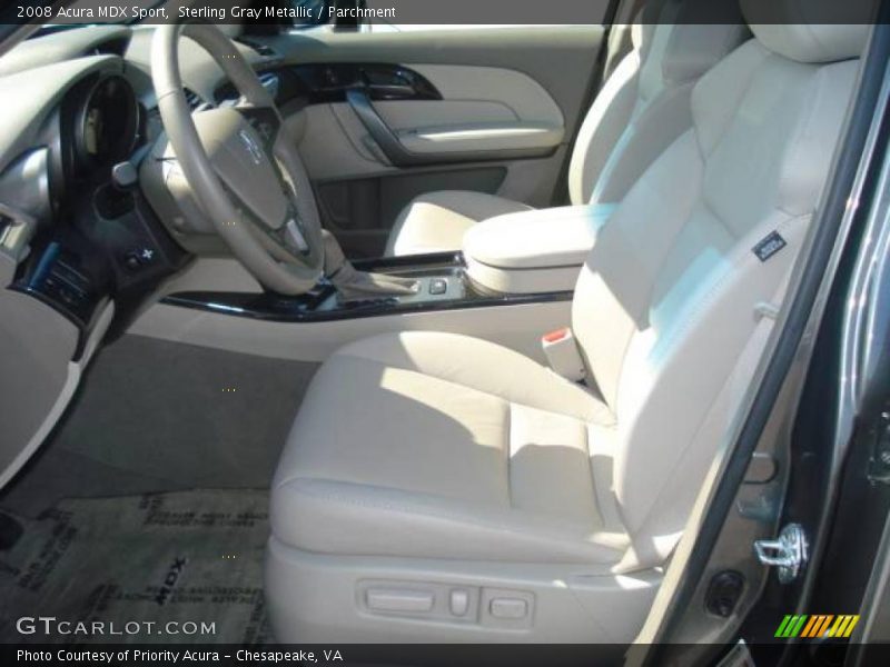 Sterling Gray Metallic / Parchment 2008 Acura MDX Sport