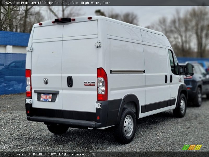 Bright White / Black 2020 Ram ProMaster 1500 High Roof Cargo Van