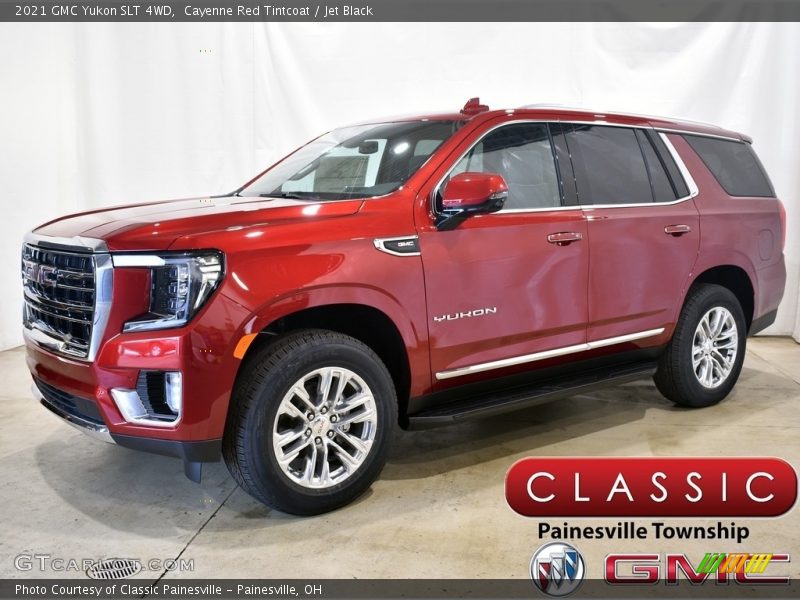 Cayenne Red Tintcoat / Jet Black 2021 GMC Yukon SLT 4WD