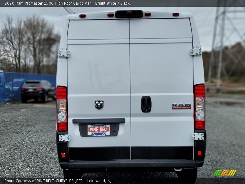 Bright White / Black 2020 Ram ProMaster 1500 High Roof Cargo Van