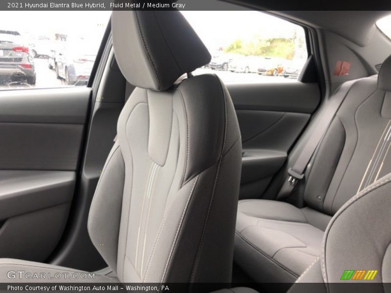 Fluid Metal / Medium Gray 2021 Hyundai Elantra Blue Hybrid
