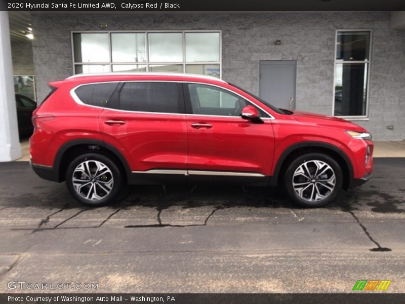 Calypso Red / Black 2020 Hyundai Santa Fe Limited AWD