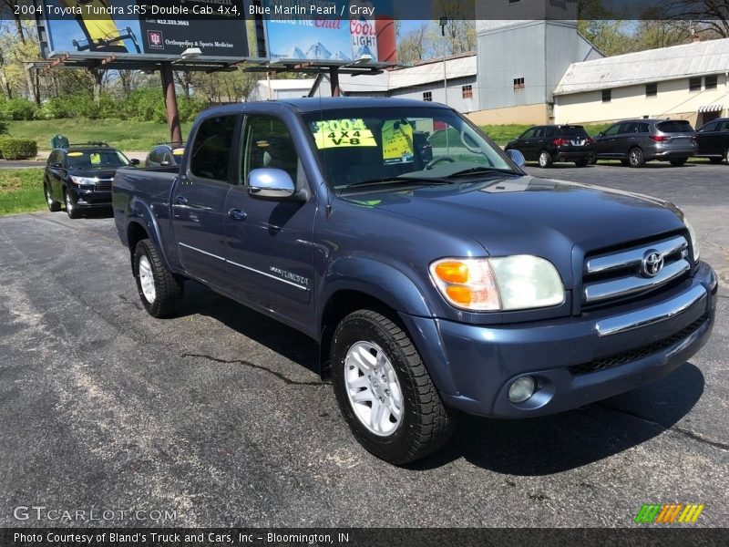 Blue Marlin Pearl / Gray 2004 Toyota Tundra SR5 Double Cab 4x4