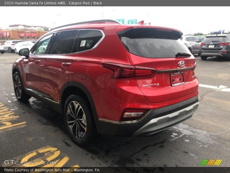 Calypso Red / Black 2020 Hyundai Santa Fe Limited AWD