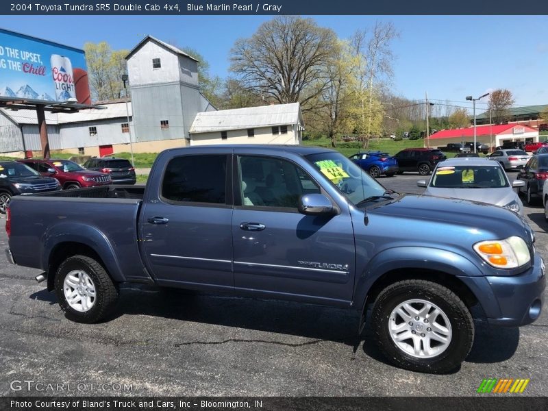Blue Marlin Pearl / Gray 2004 Toyota Tundra SR5 Double Cab 4x4