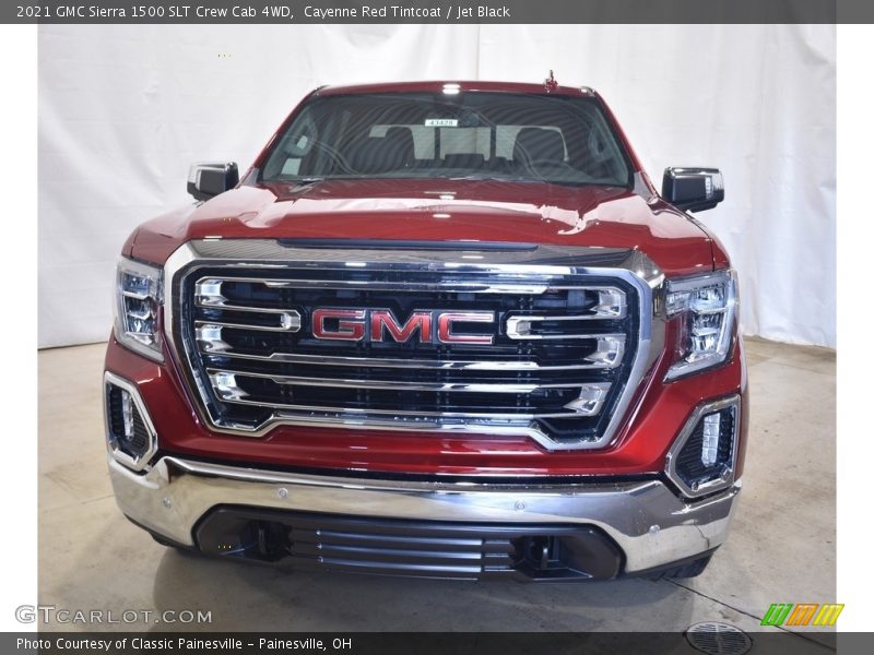 Cayenne Red Tintcoat / Jet Black 2021 GMC Sierra 1500 SLT Crew Cab 4WD