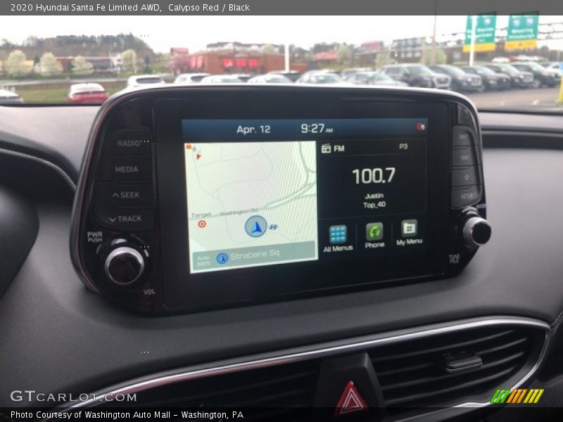 Calypso Red / Black 2020 Hyundai Santa Fe Limited AWD