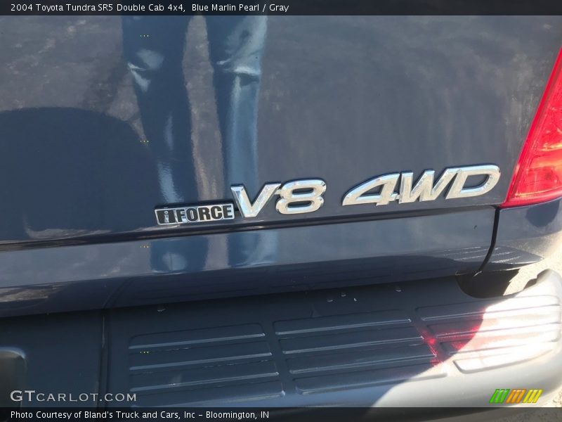 Blue Marlin Pearl / Gray 2004 Toyota Tundra SR5 Double Cab 4x4