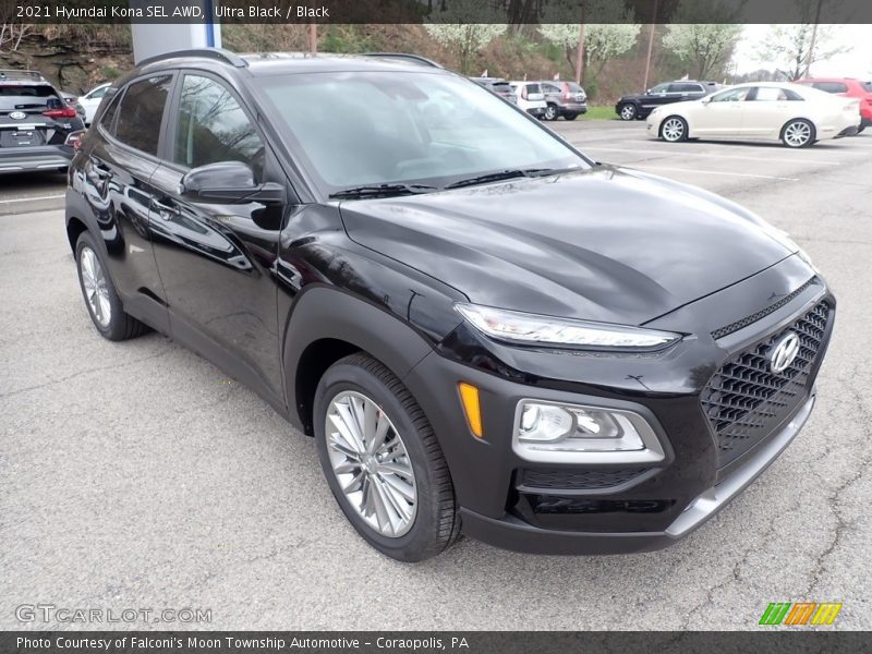 Ultra Black / Black 2021 Hyundai Kona SEL AWD