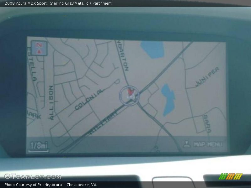 Sterling Gray Metallic / Parchment 2008 Acura MDX Sport