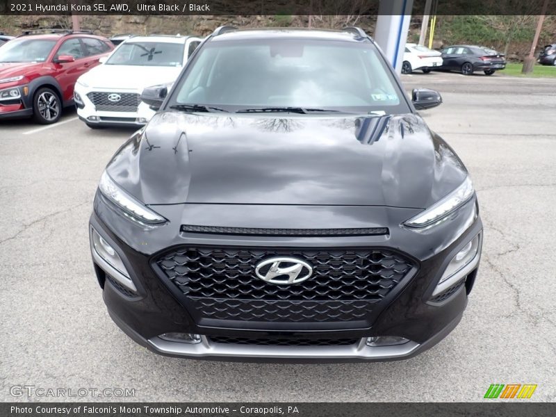 Ultra Black / Black 2021 Hyundai Kona SEL AWD