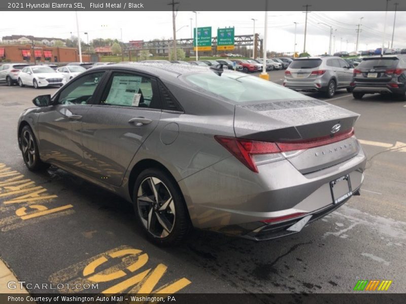 Fluid Metal / Black 2021 Hyundai Elantra SEL