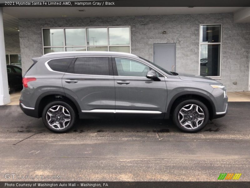Hampton Gray / Black 2021 Hyundai Santa Fe Limited AWD
