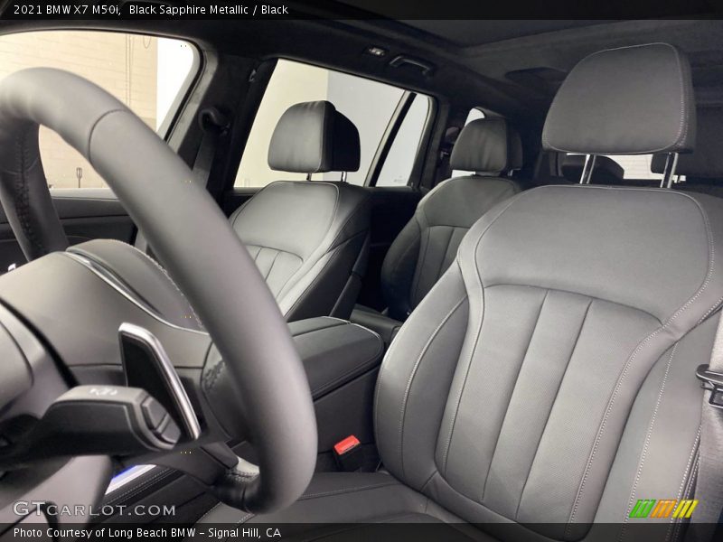 Black Sapphire Metallic / Black 2021 BMW X7 M50i