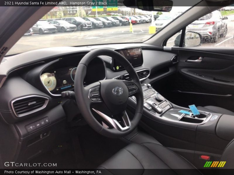 Hampton Gray / Black 2021 Hyundai Santa Fe Limited AWD