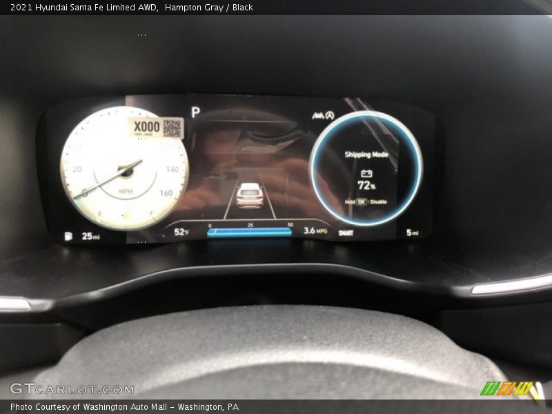 Hampton Gray / Black 2021 Hyundai Santa Fe Limited AWD