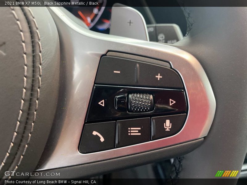 Black Sapphire Metallic / Black 2021 BMW X7 M50i