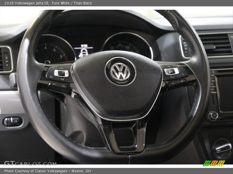 Pure White / Titan Black 2018 Volkswagen Jetta SE