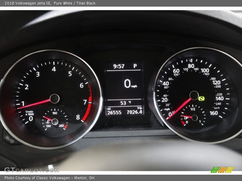 Pure White / Titan Black 2018 Volkswagen Jetta SE