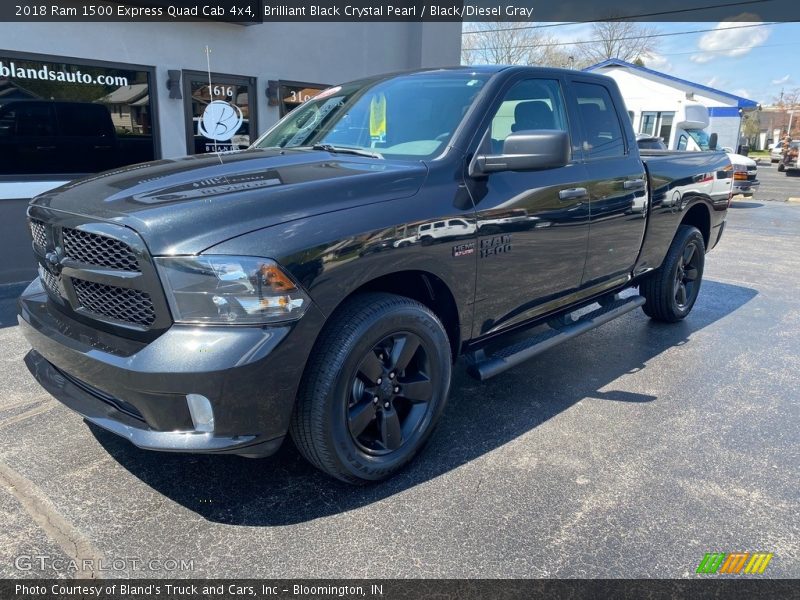 Brilliant Black Crystal Pearl / Black/Diesel Gray 2018 Ram 1500 Express Quad Cab 4x4