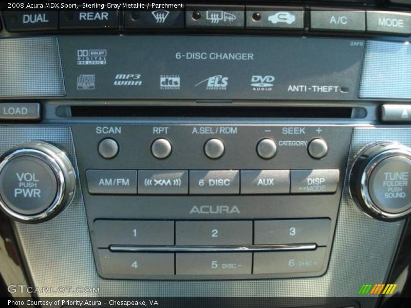Sterling Gray Metallic / Parchment 2008 Acura MDX Sport