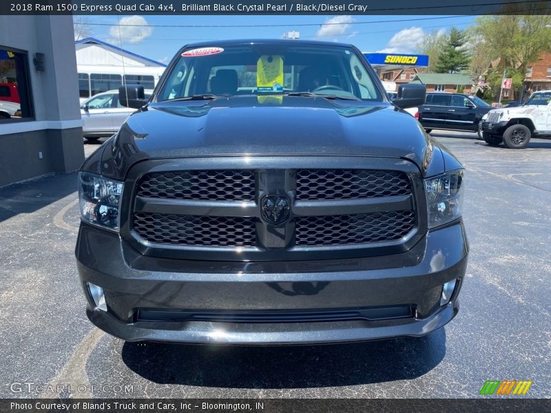 Brilliant Black Crystal Pearl / Black/Diesel Gray 2018 Ram 1500 Express Quad Cab 4x4