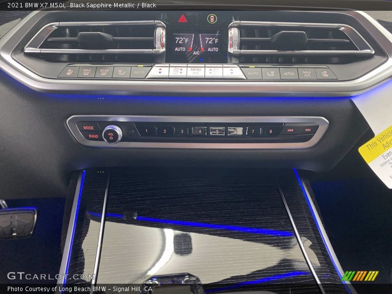 Black Sapphire Metallic / Black 2021 BMW X7 M50i