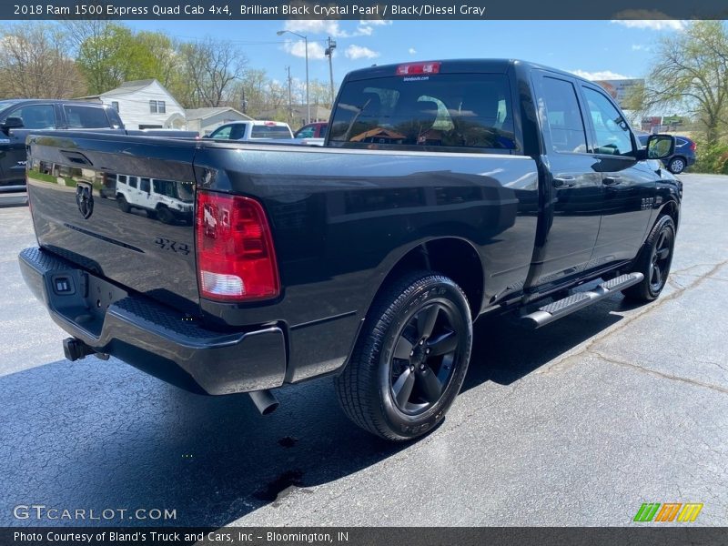 Brilliant Black Crystal Pearl / Black/Diesel Gray 2018 Ram 1500 Express Quad Cab 4x4