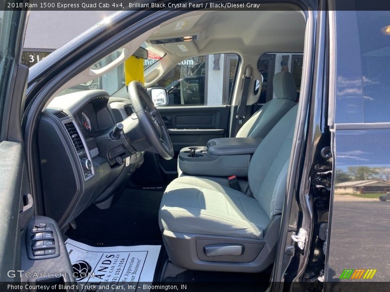 Brilliant Black Crystal Pearl / Black/Diesel Gray 2018 Ram 1500 Express Quad Cab 4x4