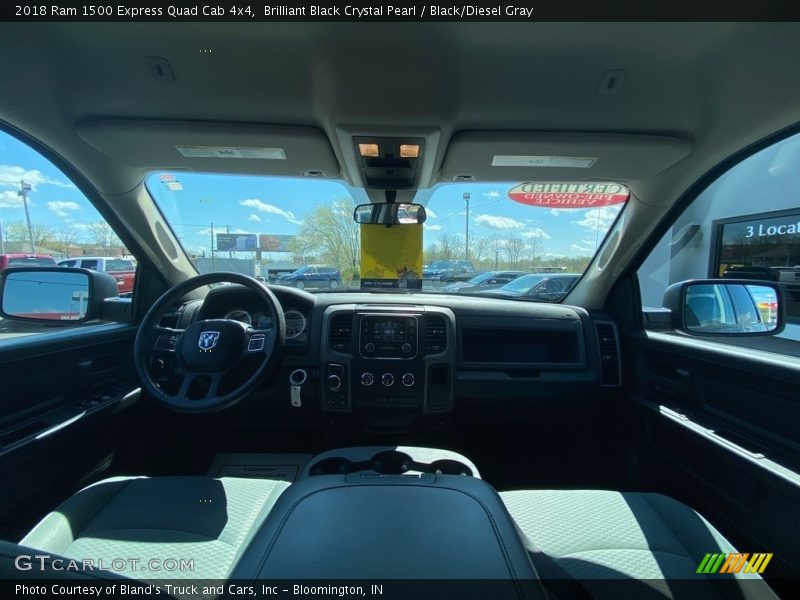 Brilliant Black Crystal Pearl / Black/Diesel Gray 2018 Ram 1500 Express Quad Cab 4x4