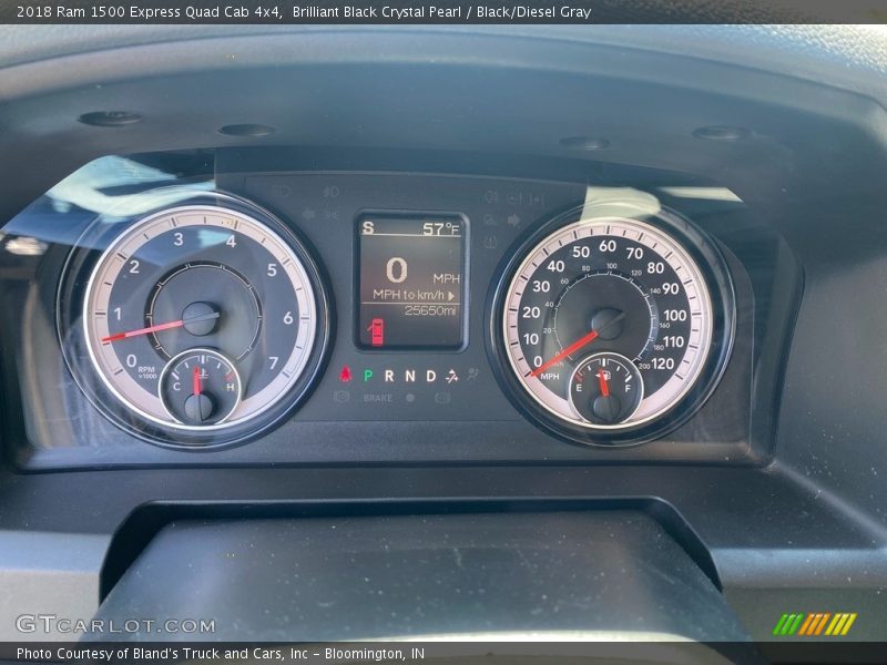 Brilliant Black Crystal Pearl / Black/Diesel Gray 2018 Ram 1500 Express Quad Cab 4x4