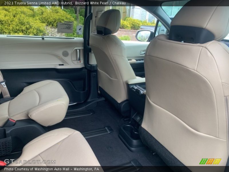 Blizzard White Pearl / Chateau 2021 Toyota Sienna Limited AWD Hybrid