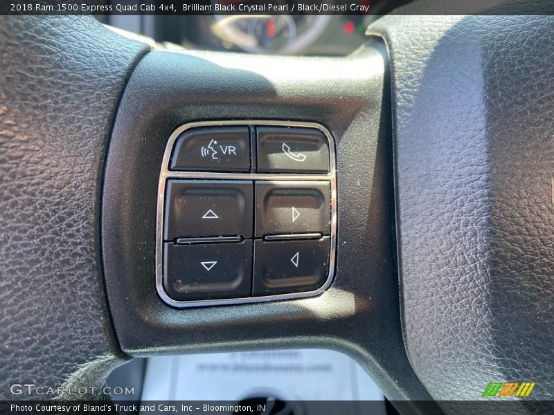 Brilliant Black Crystal Pearl / Black/Diesel Gray 2018 Ram 1500 Express Quad Cab 4x4