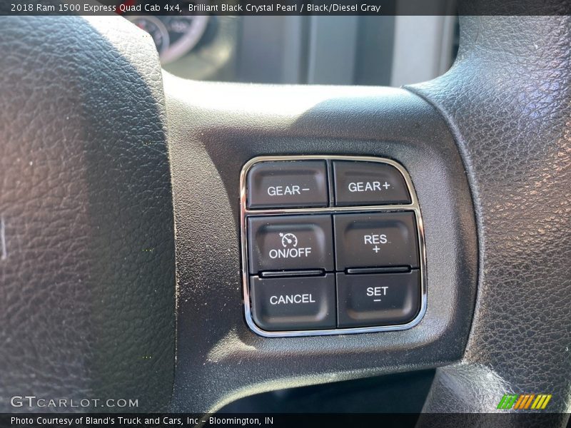 Brilliant Black Crystal Pearl / Black/Diesel Gray 2018 Ram 1500 Express Quad Cab 4x4