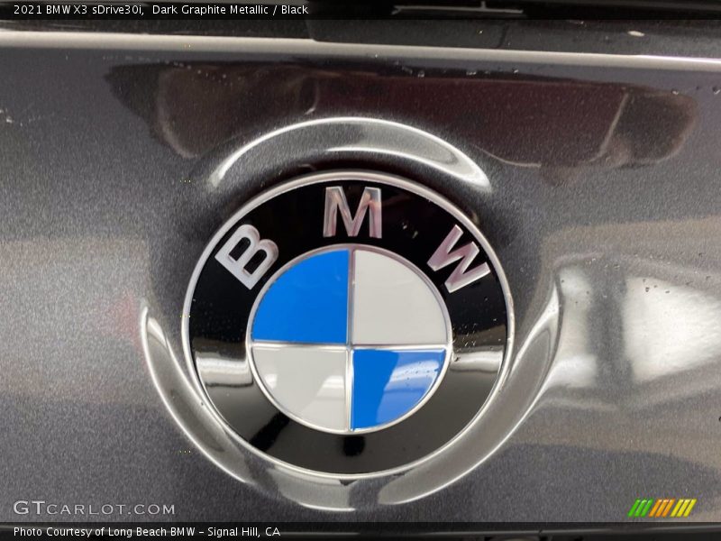 Dark Graphite Metallic / Black 2021 BMW X3 sDrive30i