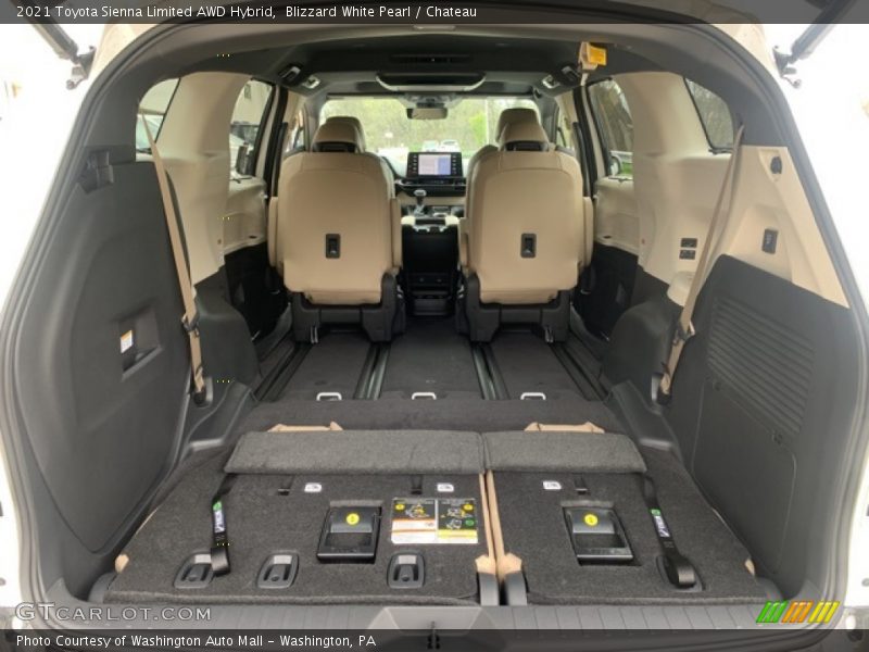 Blizzard White Pearl / Chateau 2021 Toyota Sienna Limited AWD Hybrid