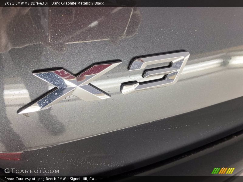 Dark Graphite Metallic / Black 2021 BMW X3 sDrive30i